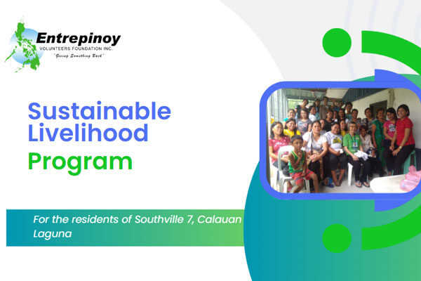 Sustainable Livelihood for the residents of Southville 7, Calauan, Laguna